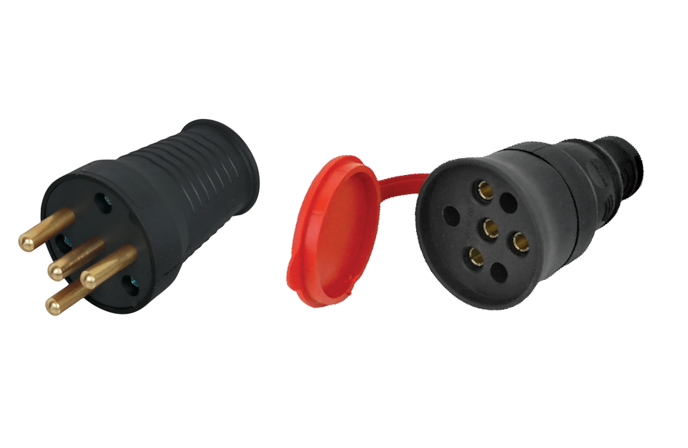 3 x 25A Erkek Trifaze Fiş