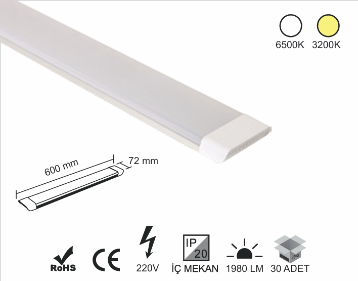 Bant Armatür 18 Watt