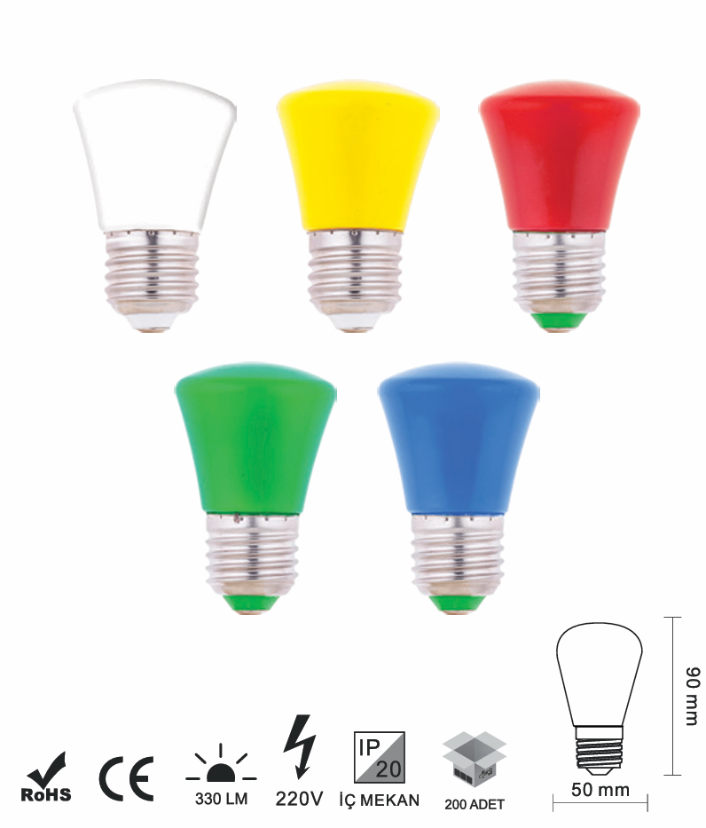 Mantar Gece Lambası 3 Watt